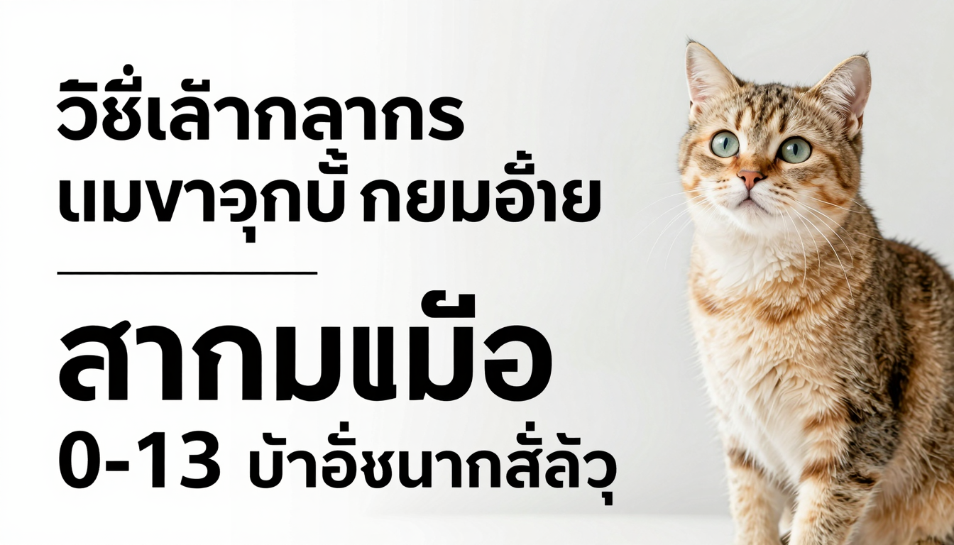 วิธีเลือกอาหารแมวลูกที่เหมาะสมเพื่อการเจริญเติบโตแข็งแรงในวัย 0-12 เดือน
