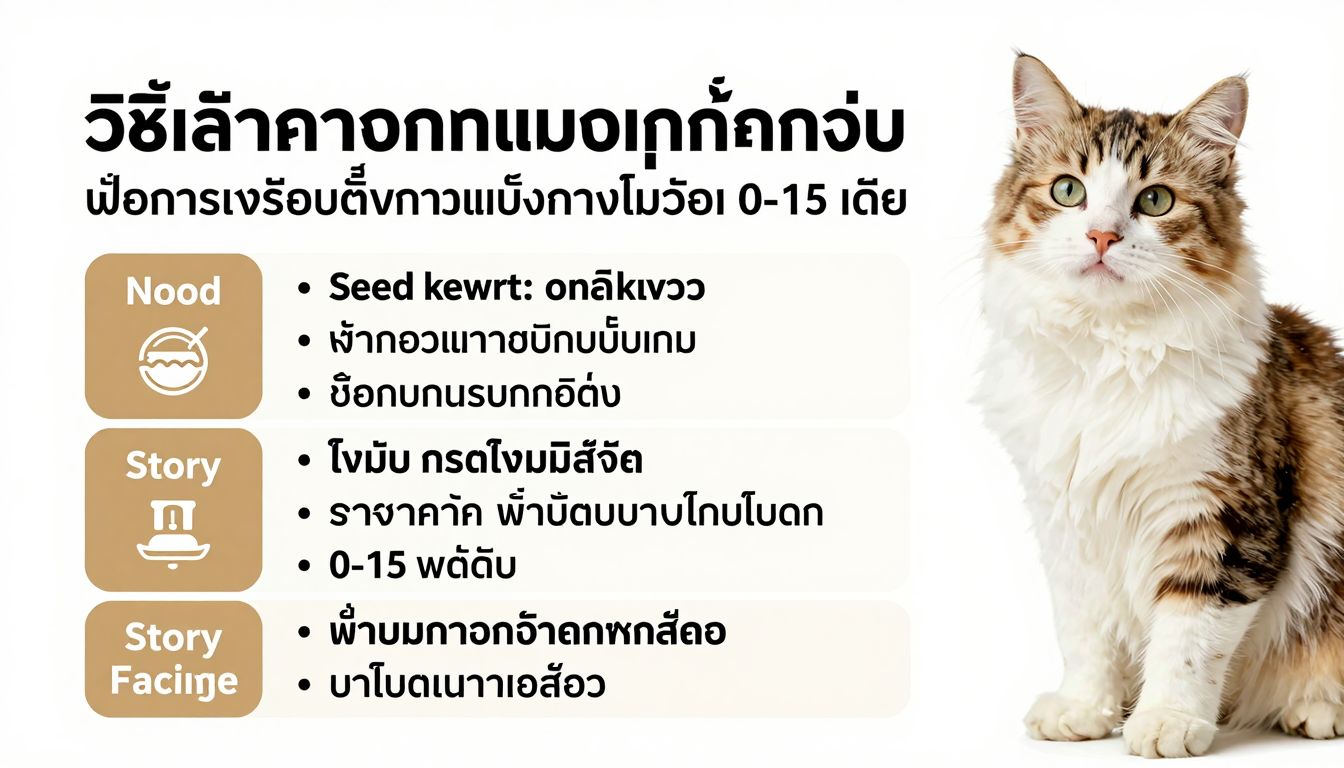 วิธีเลือกอาหารแมวลูกที่เหมาะสมเพื่อการเจริญเติบโตแข็งแรงในวัย 0-12 เดือน - ความต้องการโภชนาการเฉพาะของลูกแมวในวัย 0-12 เดือน: โปรตีน ไขมัน กรดไขมันจำเป็น และแร่ธาตุที่สำคัญ