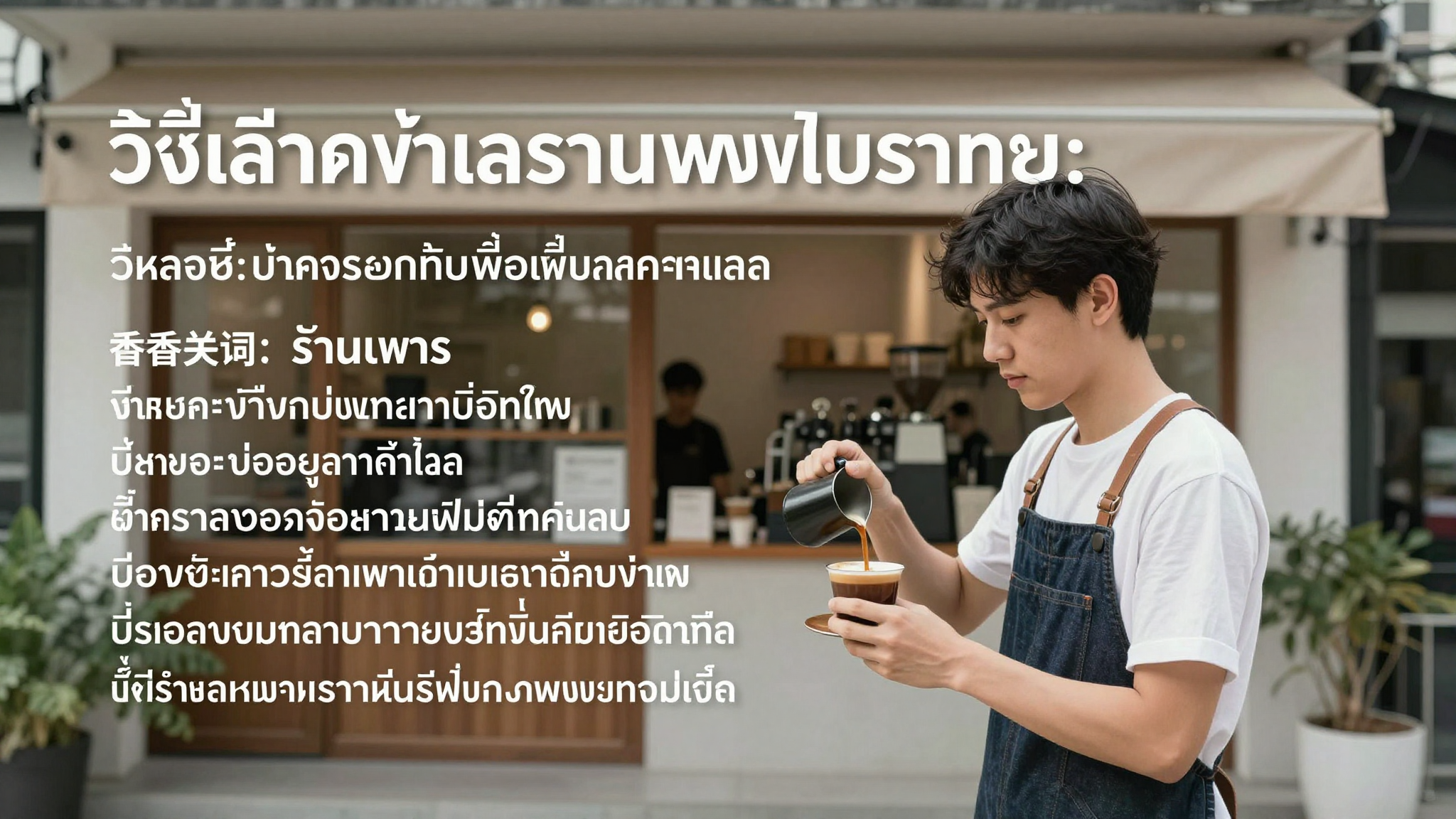 วิธีเลือกทำเลร้านกาแฟในประเทศไทย: วิเคราะห์ปัจจัยสำคัญเพื่อเพิ่มลูกค้าและกำไร - กำหนดกลุ่มเป้าหมายและคาแรคเตอร์ร้านกาแฟให้สอดคล้องกับทำเล