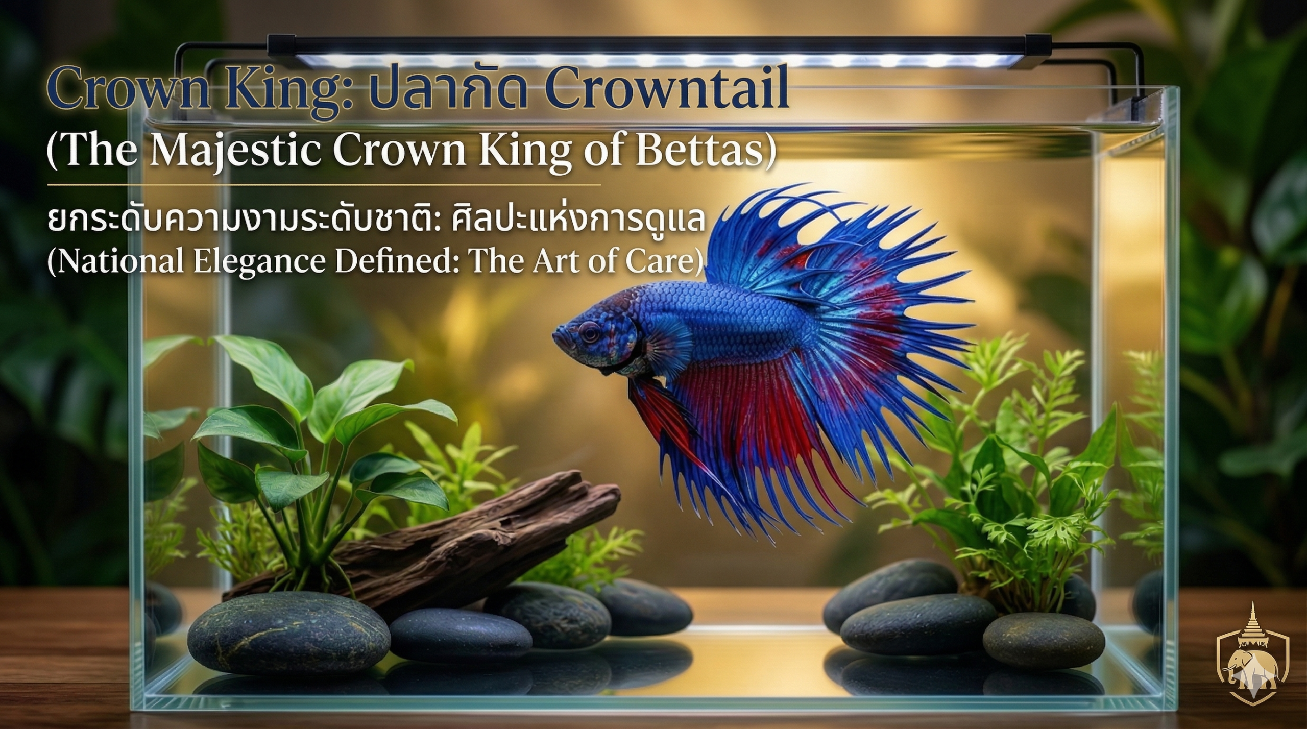 ปลากัด Crowntail: ลักษณะเฉพาะและวิธีดูแลอย่างมืออาชีพเพื่อความงามและสุขภาพที่ยั่งยืน