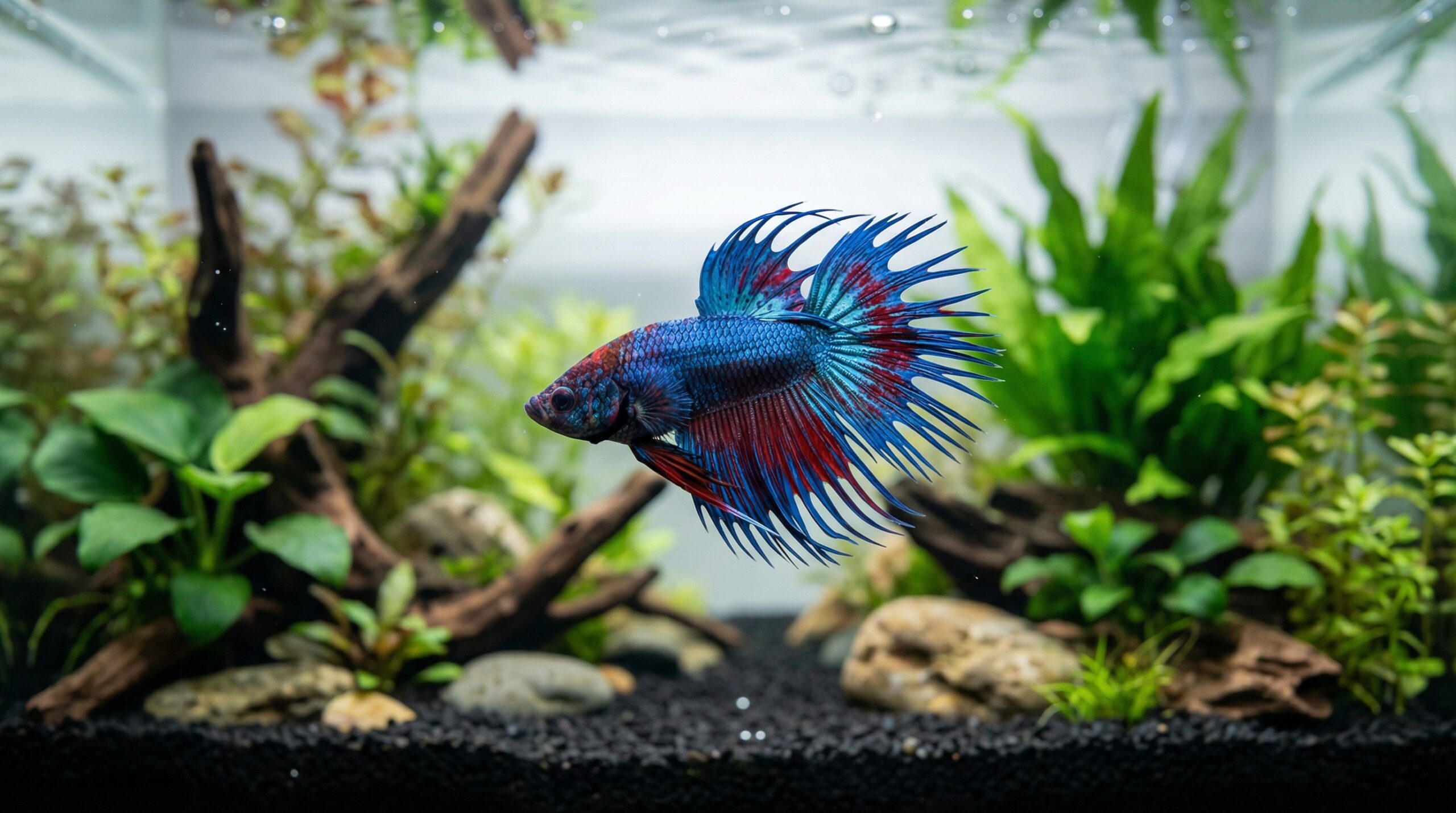 ปลากัด Crowntail: ลักษณะเฉพาะและวิธีดูแลอย่างมืออาชีพเพื่อความงามและสุขภาพที่ยั่งยืน - ลักษณะเฉพาะของปลากัด Crowntail: รูปร่าง ขนาด และความงามของครีบหางมงกุฎ