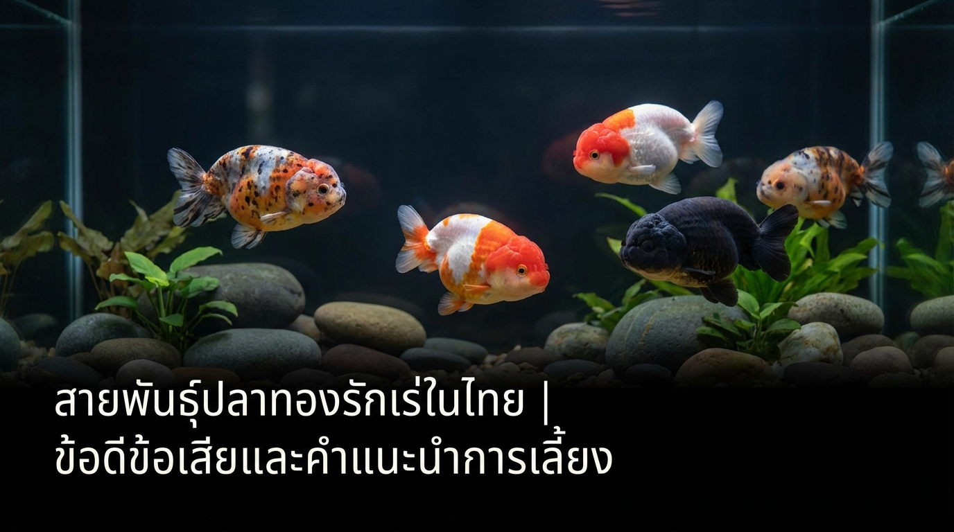 ภาพประกอบ สายพันธุ์ปลาทองรักเร่ยอดนิยมในไทย: ข้อดีข้อเสียและคำแนะนำการเลี้ยง จากบทความ รีวิวสายพันธุ์ปลาทองรักเร่ยอดนิยมในไทย พร้อมข้อดีข้อเสียที่ควรรู้ก่อนเลี้ยง