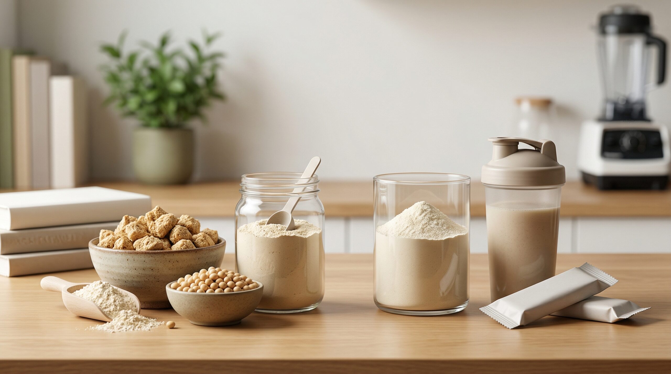 ภาพประกอบ เลือกโปรตีนถั่วเหลืองหรือ soyโปรตีนอย่างไรให้เหมาะกับไลฟ์สไตล์และสุขภาพของคุณ จากบทความ โปรตีนถั่วเหลืองกับ Soyโปรตีน: แตกต่างอย่างไร เลือกแบบไหนเหมาะกับคุณที่สุด